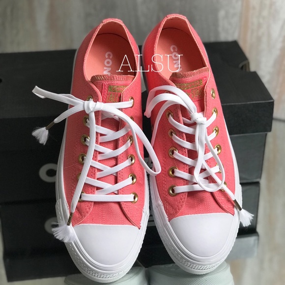 Converse Ctas Lift OX Canvas Driftwood Pink W - Picture 5 of 9